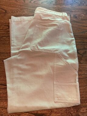 GAP Cream Carpenter Pants